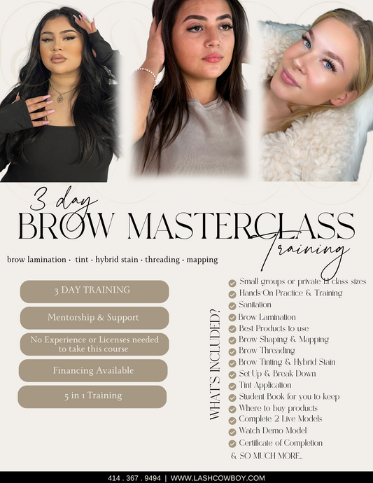 3 Day 5-in-1 Brow Masterclass