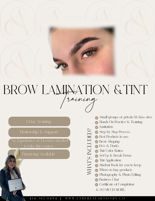 Brow Lamination & Tint Training